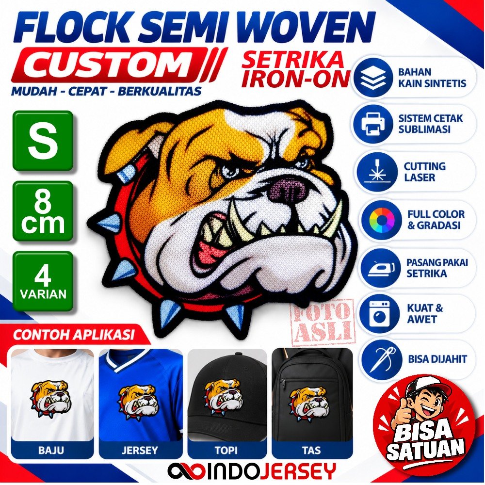 Flock Semiwoven Iron-On Setrika Standard
